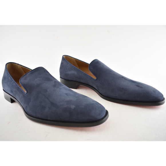 Christian Louboutin Mens Danny Flex Flat Zaffiro Blue Calf Dress Loafer 46 13 main image 9